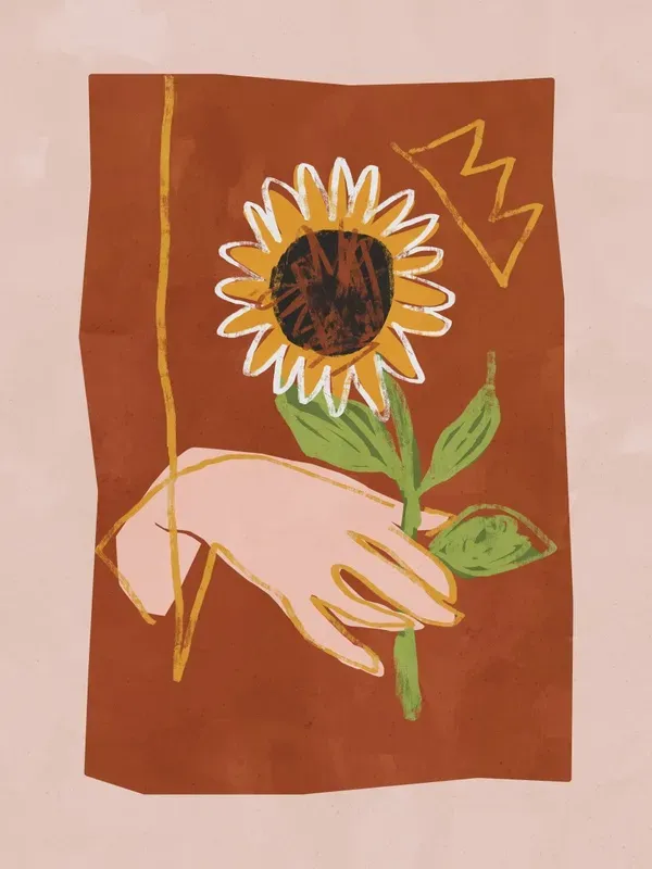 KIT 2 QUADROS DECORATIVOS - SUNFLOWER IN SPRING
